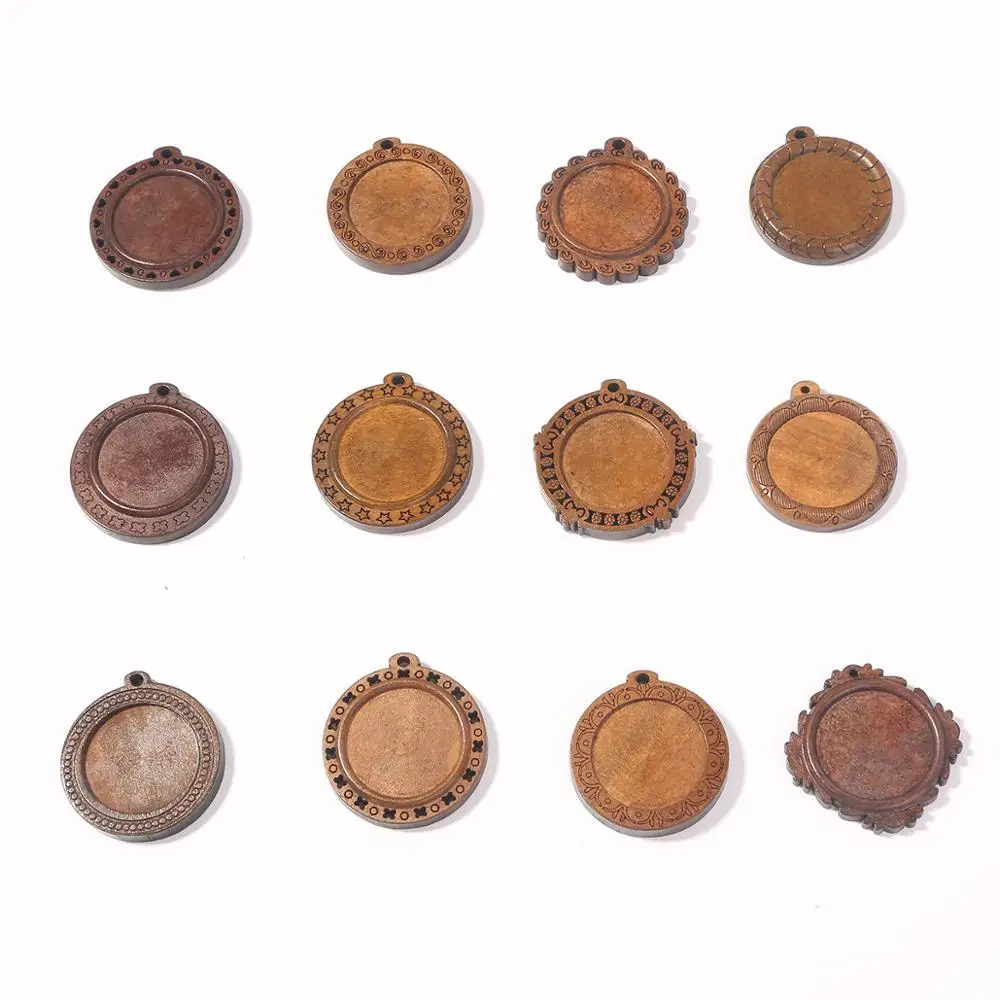 4pcs Wood Cabochon Charms Settings 25mm Inner Size Blank Cameo Pendant Base Trays For Necklace Jewelry Making
4pcs Wood Cabochon Charms Settings 25mm Inner Size Blank Cameo Pendant Base Trays For Necklace Jewelry Making