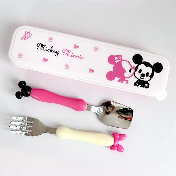 2pcs stainless steel spoon fork set Kawaii Mickey Minnie Children Dinnerware Set cartoon Kitchen Accessories Tool
2pcs stainless steel spoon fork set Kawaii Mickey Minnie Children Dinnerware Set cartoon Kitchen Accessories Tool