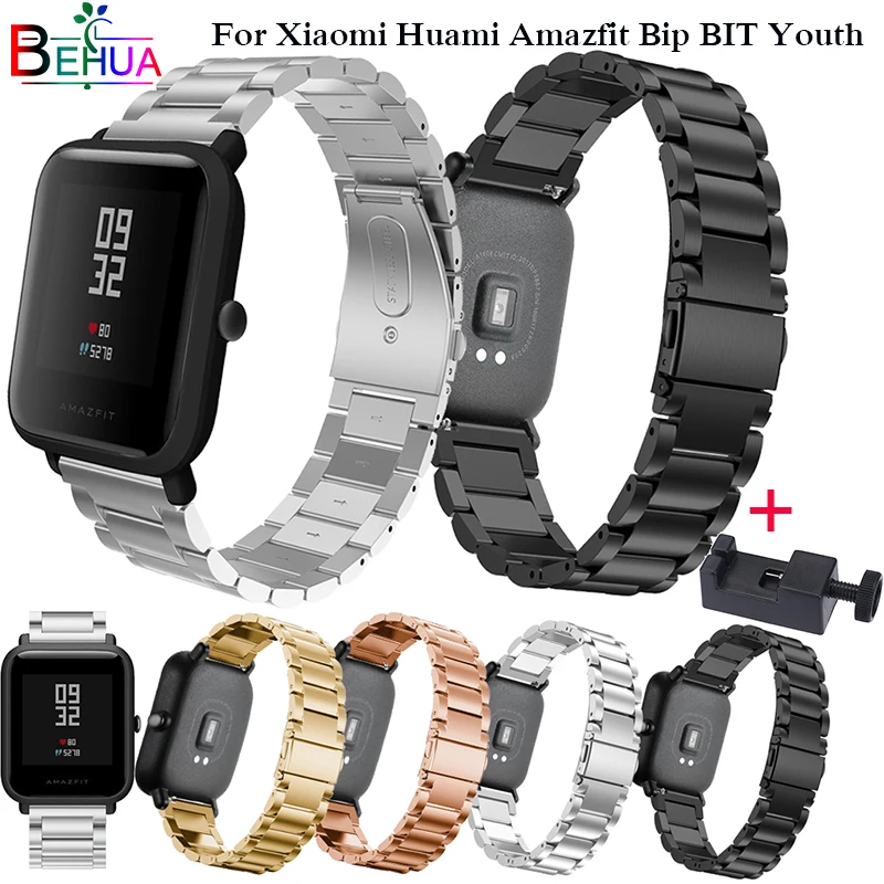 Wristband Metal Stainless Steel for Xiaomi Huami Amazfit Bip BIT Youth Strap Watch Band with Adjust Tool Replace Bracelet Straps
Wristband Metal Stainless Steel for Xiaomi Huami Amazfit Bip BIT Youth Strap Watch Band with Adjust Tool Replace Bracelet Straps