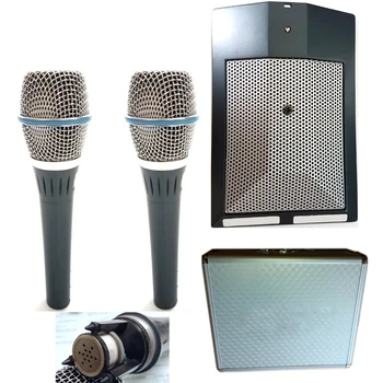 DMK3 kit condensor wired microphone 91A- 1pc, 87A-2pcs 91A Cardioid Condenser Kick Drum Microphone+ 87A Vocal Condenser Microfon
DMK3 kit condensor wired microphone 91A- 1pc, 87A-2pcs 91A Cardioid Condenser Kick Drum Microphone+ 87A Vocal Condenser Microfon