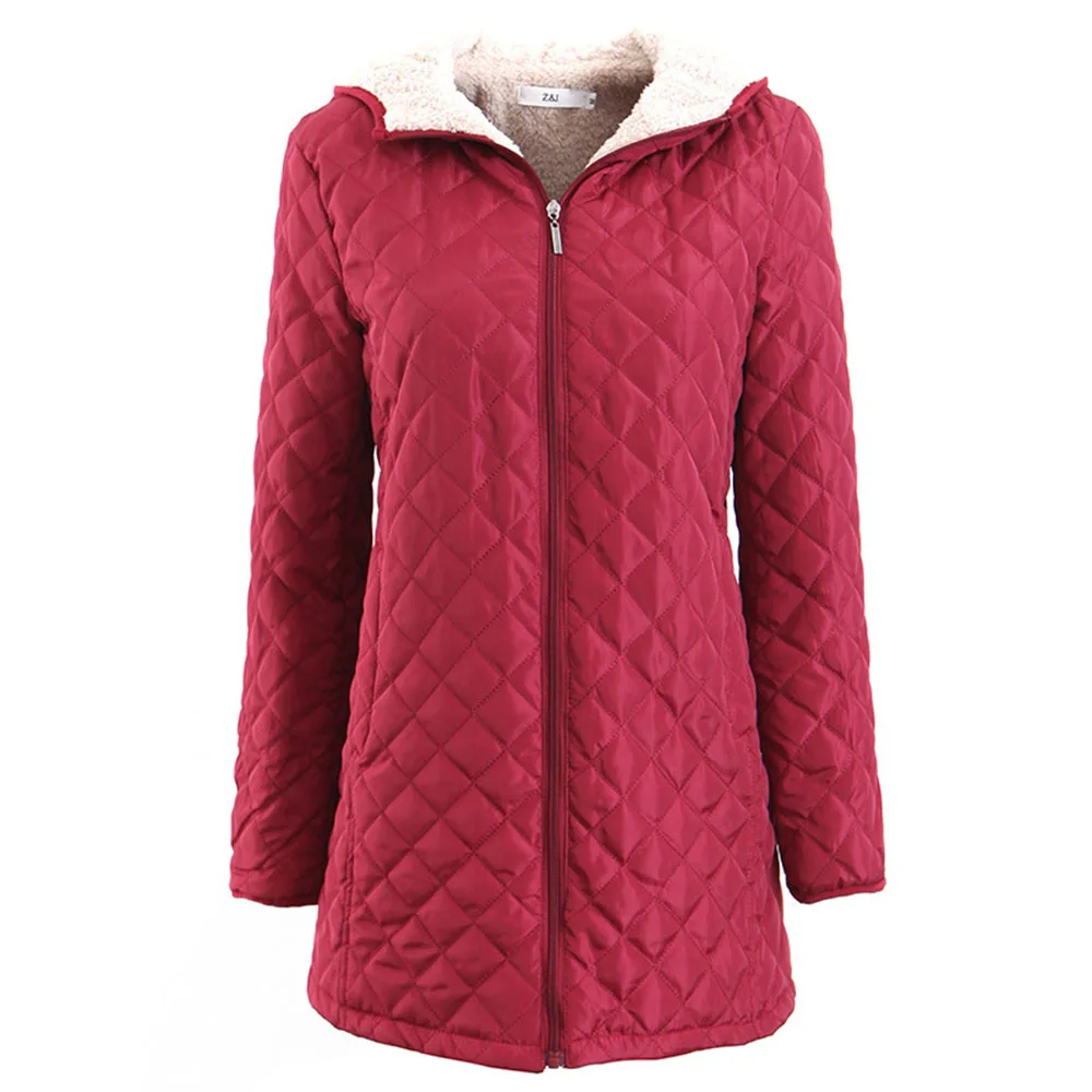 Casual Winter Warm Red Office Ladies Plus Size Women Cotton Coats Slim Thick Hooded Zipper Plaid Jackets Parkas 2019 Outwear
Casual Winter Warm Red Office Ladies Plus Size Women Cotton Coats Slim Thick Hooded Zipper Plaid Jackets Parkas 2019 Outwear