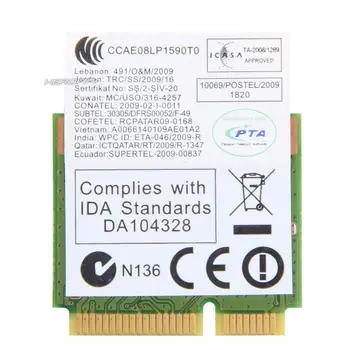 Card for lenovo Y560 Y550 U460 Z460 G455 G455A G460 Atheros AR5B95H AR9285 802.11B/G/N Half Mini PCI-E Card
Card for lenovo Y560 Y550 U460 Z460 G455 G455A G460 Atheros AR5B95H AR9285 802.11B/G/N Half Mini PCI-E Card