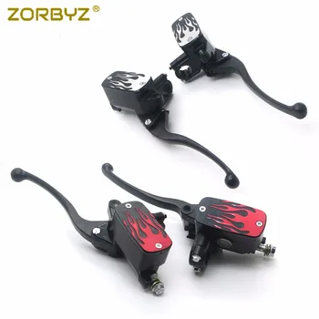 ZORBYZ Universal Motorcycle 22mm Red/White Flame Handlebar Control Reservoir Brake Hydraulic Clutch Levers
ZORBYZ Universal Motorcycle 22mm Red/White Flame Handlebar Control Reservoir Brake Hydraulic Clutch Levers