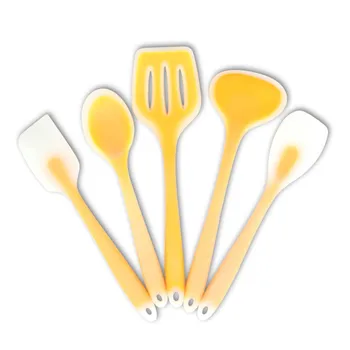 Translucent Silicone Kitchenware Set of 5 Non-stick Kitchen Tools Cooking Spatula Kitchen Utensils Set Cooking Tools
Translucent Silicone Kitchenware Set of 5 Non-stick Kitchen Tools Cooking Spatula Kitchen Utensils Set Cooking Tools