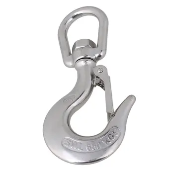 5/16 " Swivel Eye Lifting Hook American Type Marine Heavy Duty Snap Hook 304 Stainless Steel 650kg Load Capacity
5/16 " Swivel Eye Lifting Hook American Type Marine Heavy Duty Snap Hook 304 Stainless Steel 650kg Load Capacity
