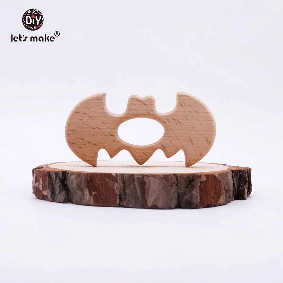 Let's Make 5pcs Beech Wooden Teether DIY Craft Jewelry Bat Shaped Accessories Teething Necklace Charms Pendant Baby Teether
Let's Make 5pcs Beech Wooden Teether DIY Craft Jewelry Bat Shaped Accessories Teething Necklace Charms Pendant Baby Teether