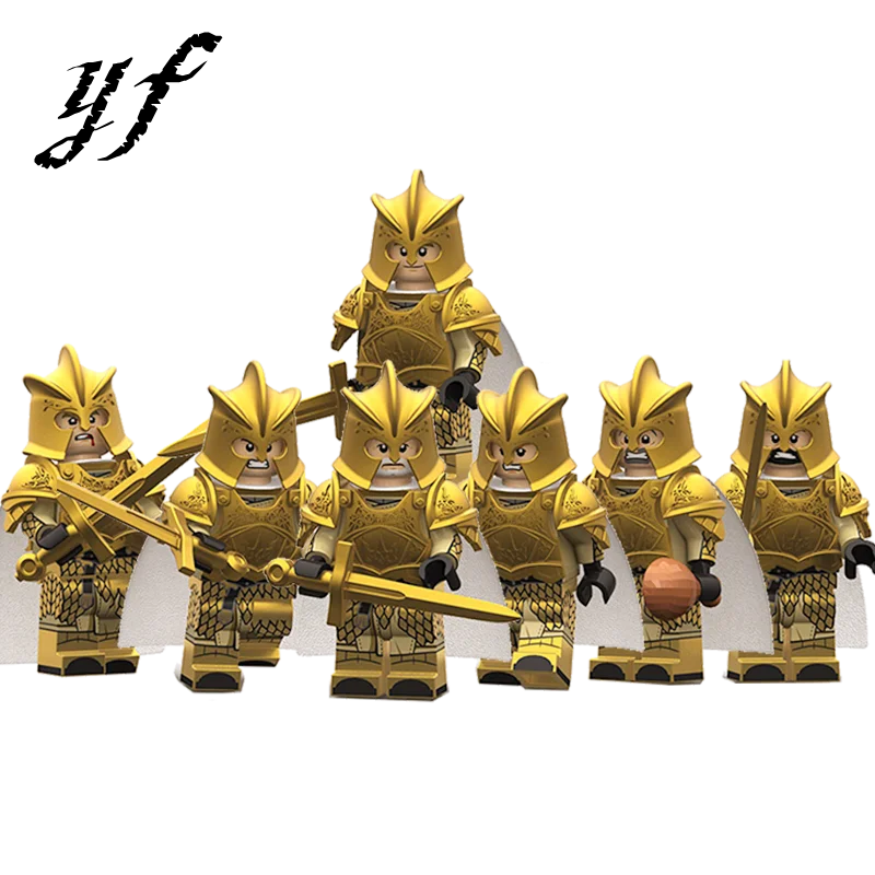 7Pcs/Set Legoed Game Of Thrones Minifigured Medieval Knight Mandon Lannister Selmy Building Blocks Children Bricks Toys CK1001A
7Pcs/Set Legoed Game Of Thrones Minifigured Medieval Knight Mandon Lannister Selmy Building Blocks Children Bricks Toys CK1001A