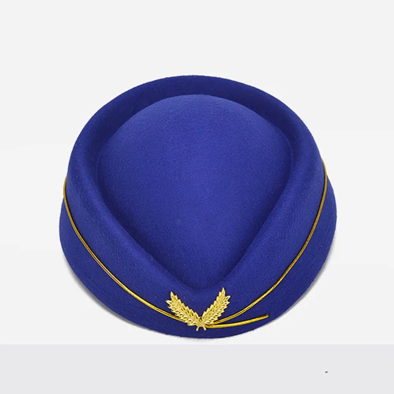 

Stewardess Fedora Hats For Women Nylon Stereotypes Berets Drum Team Band Performance Ceremonial Fedoras Hotel Dance Cap