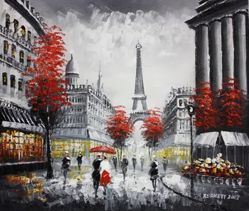 100%Handmade Oil Painting Hand Modern Art - Paris Evening Stroll 50x60 cm Oil Painting
100%Handmade Oil Painting Hand Modern Art - Paris Evening Stroll 50x60 cm Oil Painting