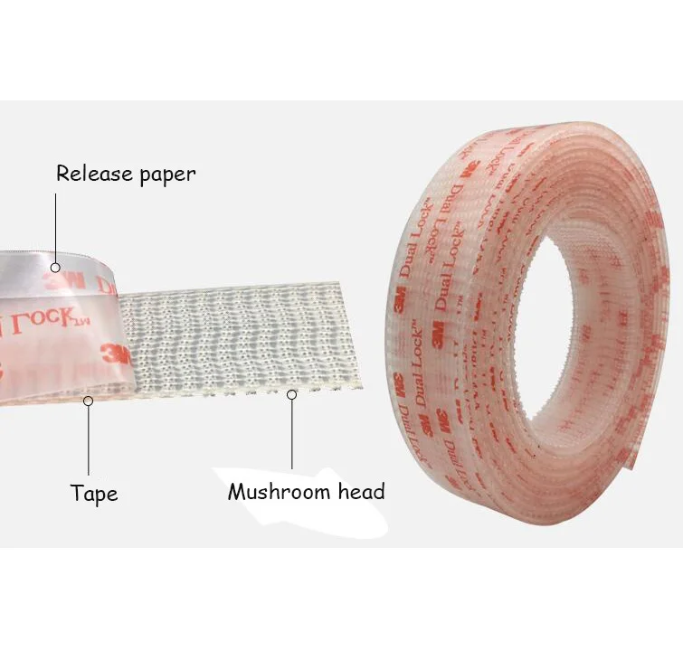 SJ3560 25.4mm*10/30/50/100cm Dual Lock Self Transparent Magic Mushroom Reclosable Fastener adhesive tape
SJ3560 25.4mm*10/30/50/100cm Dual Lock Self Transparent Magic Mushroom Reclosable Fastener adhesive tape
