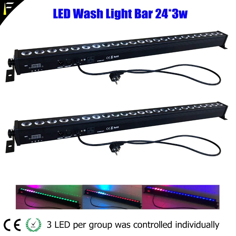 Background Wall Light Wall Washer Bar LED 24*3w DMX512 Disco Floodlight Strip Flood Stage Wall Bar Stage Truss Bar Color Effect
Background Wall Light Wall Washer Bar LED 24*3w DMX512 Disco Floodlight Strip Flood Stage Wall Bar Stage Truss Bar Color Effect