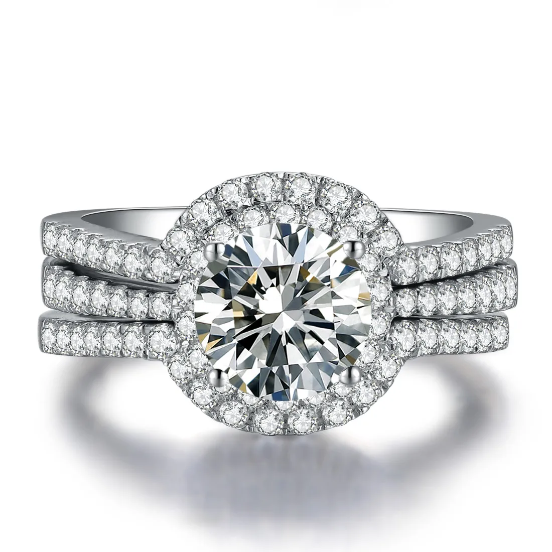 Amazing 1.5Carat Brilliant Synthetic Diamonds Women Engagment Ring With Wedding Band Fabulous Fine Sterling Silver Jewelry
Amazing 1.5Carat Brilliant Synthetic Diamonds Women Engagment Ring With Wedding Band Fabulous Fine Sterling Silver Jewelry