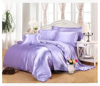 Light purple Lilac bedding sets super king size queen full twin fitted Silk Satin sheet duvet cover bedspread bed in a bag 5pcs
Light purple Lilac bedding sets super king size queen full twin fitted Silk Satin sheet duvet cover bedspread bed in a bag 5pcs