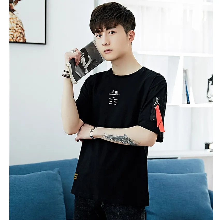 2018 Summer Korean Style Men's New Casual Round Neck Solid Loose Loose Large Size Short-Sleeved Men's T-shirt Bat Sleeve T-shirt
2018 Summer Korean Style Men's New Casual Round Neck Solid Loose Loose Large Size Short-Sleeved Men's T-shirt Bat Sleeve T-shirt