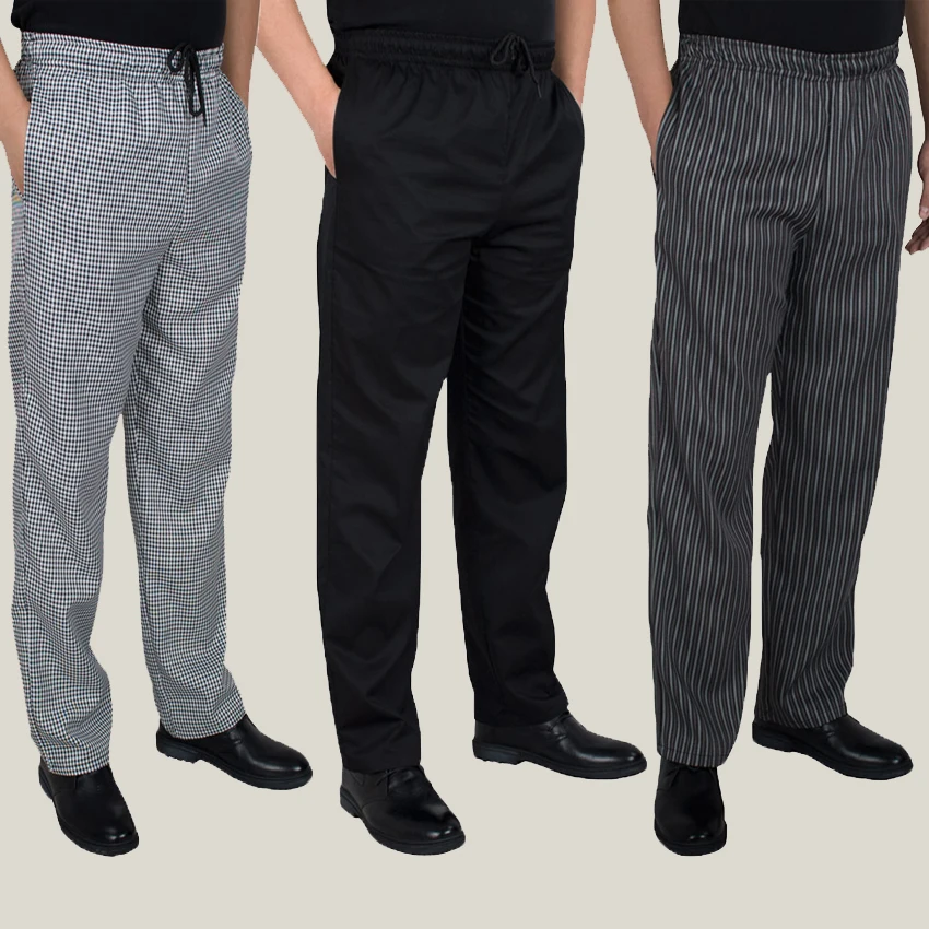new chef service cook uniform chef de partie executive chef pant black white striped elastic Red Peppers Migo restaurant uniform
new chef service cook uniform chef de partie executive chef pant black white striped elastic Red Peppers Migo restaurant uniform