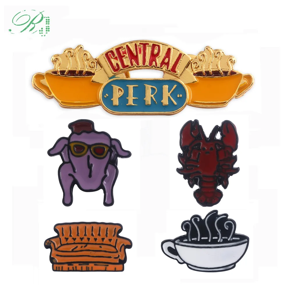 RJ Hot 5 Style TV Friends Brooches Pins Crayfish Sofa Coffee Christmas Turkey Lobster Enamel Badge Coat Jewelry Xmas Gift
RJ Hot 5 Style TV Friends Brooches Pins Crayfish Sofa Coffee Christmas Turkey Lobster Enamel Badge Coat Jewelry Xmas Gift