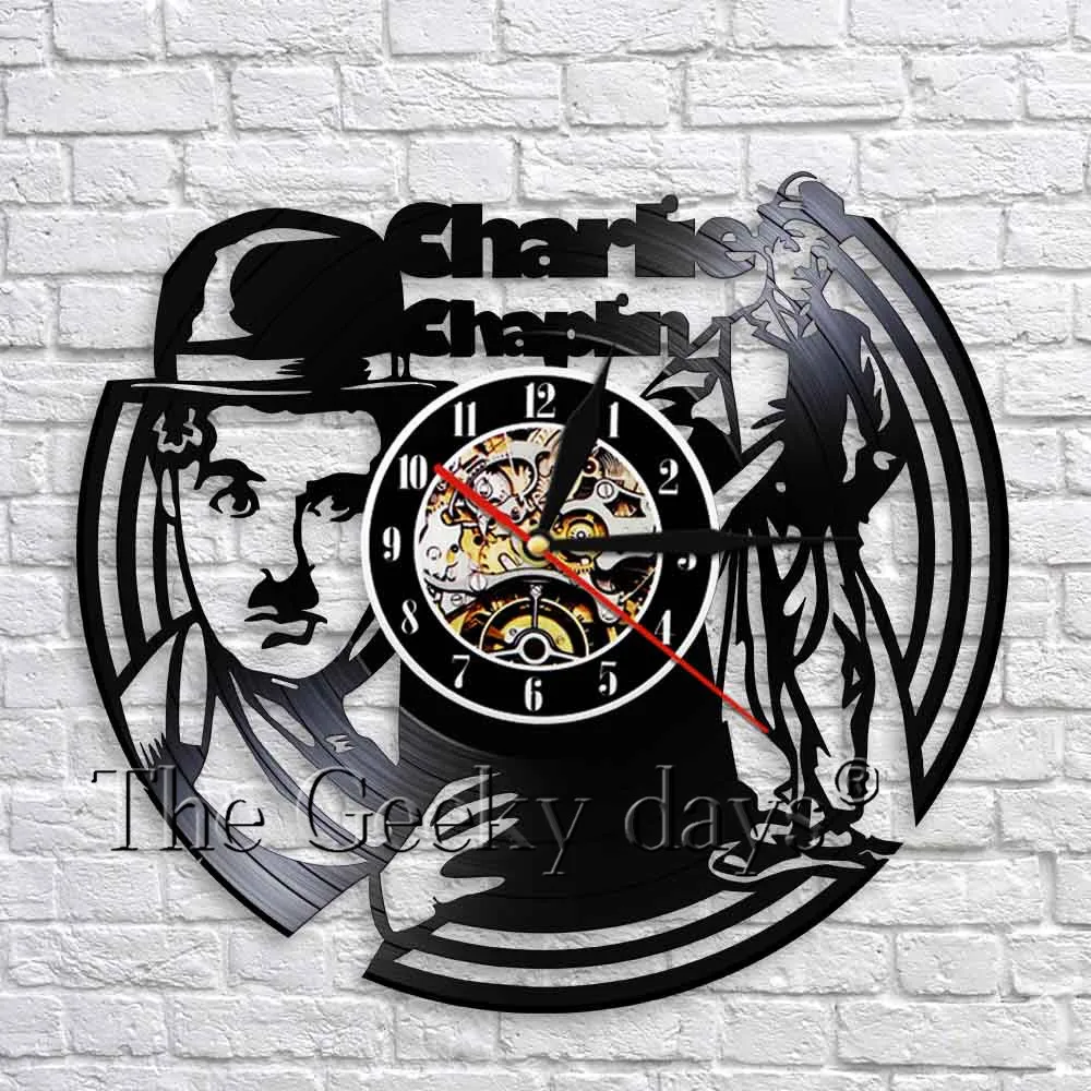 Charlie Chaplin Silhouette Wall Art Decor Retro Vinyl Record Wall Clock Actor Chaplin Decorative Time Clock Unique Gift
Charlie Chaplin Silhouette Wall Art Decor Retro Vinyl Record Wall Clock Actor Chaplin Decorative Time Clock Unique Gift