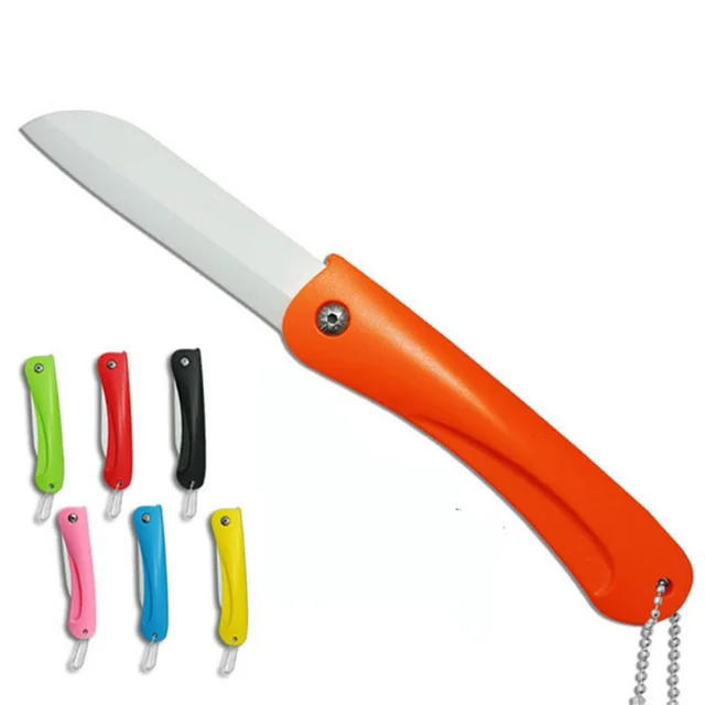 Brand 3" Colorful Eco-friendly Zirconium oxide Folding kitchen Ceramic fruit knife cutting tool with Chain
Brand 3" Colorful Eco-friendly Zirconium oxide Folding kitchen Ceramic fruit knife cutting tool with Chain