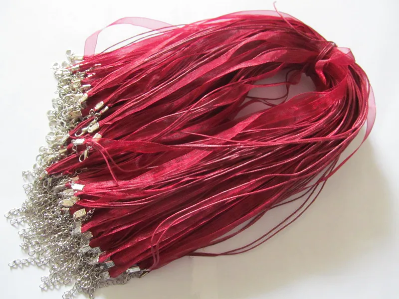Free Shipping 20pcs 18inch Burgundy/Red Wine Organza Ribbon Wax Cotton Necklace Cord,Extender Chain, Lobster Clasp,DIY Accessory
Free Shipping 20pcs 18inch Burgundy/Red Wine Organza Ribbon Wax Cotton Necklace Cord,Extender Chain, Lobster Clasp,DIY Accessory