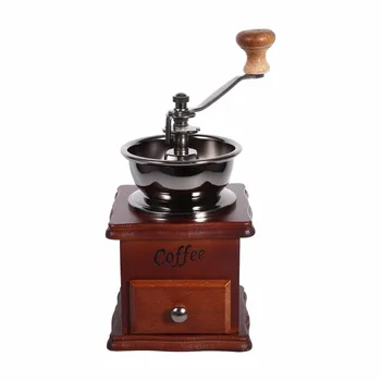 Grinders Wood Metal Design Retro Mini Manual Coffee Grinder Handmade Mechanical Bean Conical Burr c
Grinders Wood Metal Design Retro Mini Manual Coffee Grinder Handmade Mechanical Bean Conical Burr c