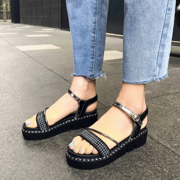 Big Size High heels sandals women shoes woman summer ladies Baita Leisure Muffin Shoes with Thick Bottom
Big Size High heels sandals women shoes woman summer ladies Baita Leisure Muffin Shoes with Thick Bottom