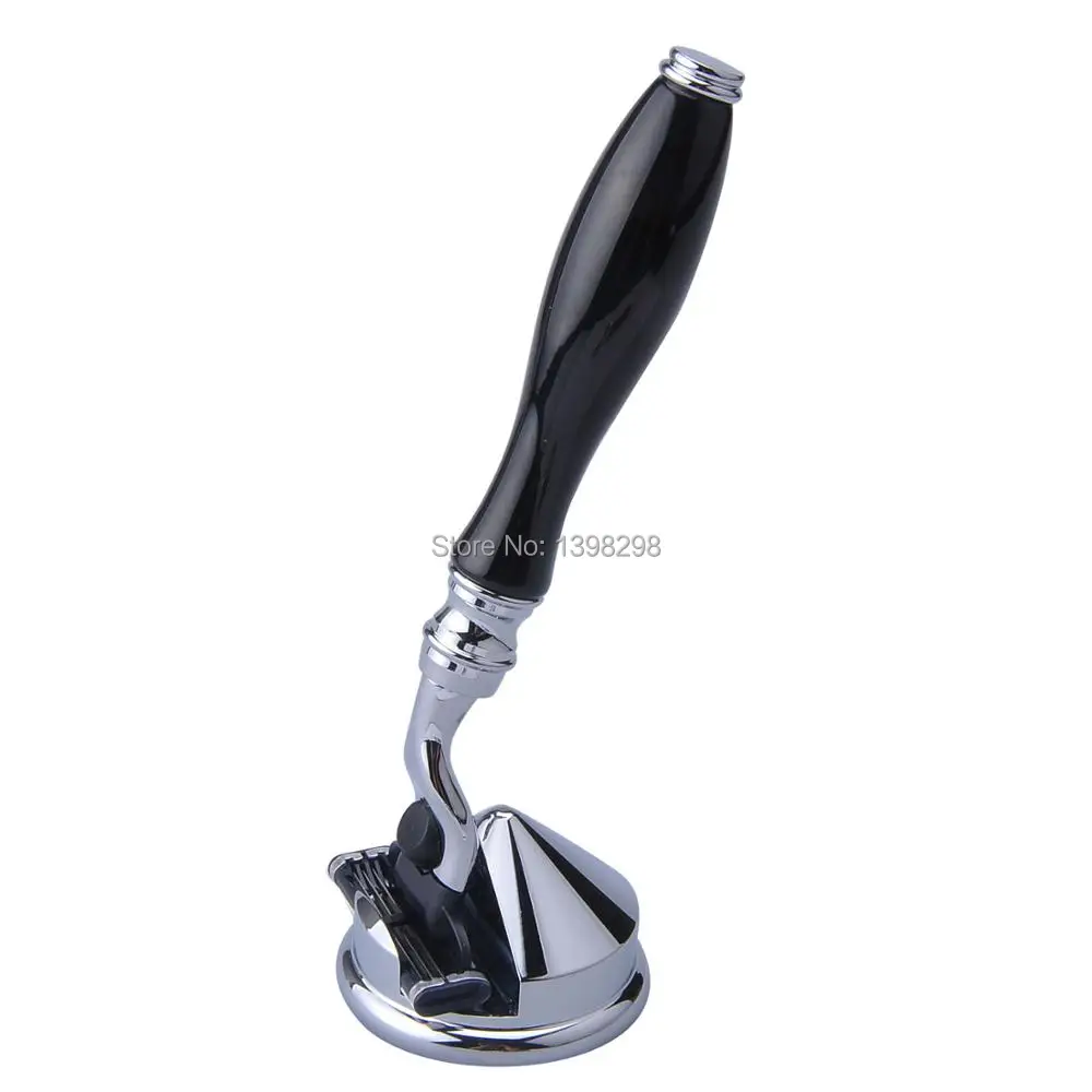 CSB shaving razor set alloy holder stand with black resin handle shaver in3sharp blades for man beard shave
CSB shaving razor set alloy holder stand with black resin handle shaver in3sharp blades for man beard shave