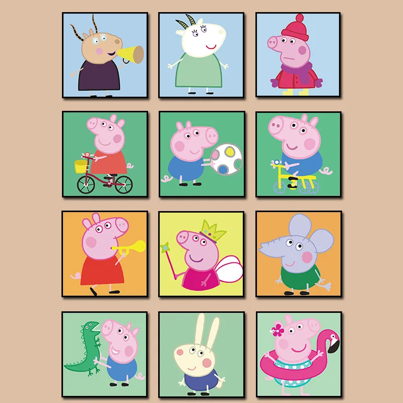 20x20 Framed DIY Painting By Numbers Cartoon animals peppa Kits Kids Image Hand Painted Unique Gift For Children gift home decor
20x20 Framed DIY Painting By Numbers Cartoon animals peppa Kits Kids Image Hand Painted Unique Gift For Children gift home decor