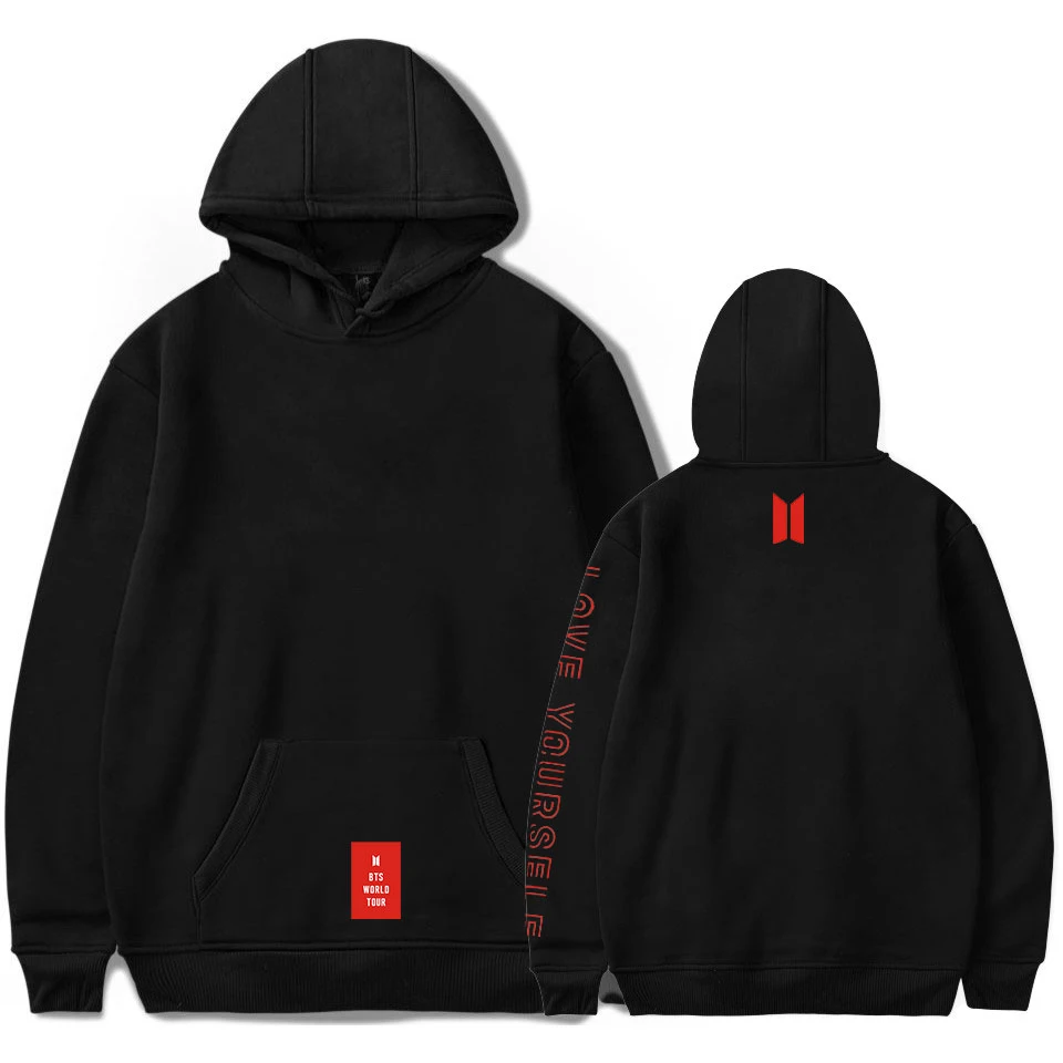 2019 Hot Love Yourself Hoodies Sweatshirts K-pop Hip Hop Exclusive New Style Winter Hoodies Clothes plus size 4XL clothes
2019 Hot Love Yourself Hoodies Sweatshirts K-pop Hip Hop Exclusive New Style Winter Hoodies Clothes plus size 4XL clothes