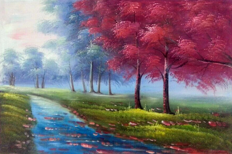 Hand Painted Modern Landscape For Living Room Oil Painting On Canvas Wall Art Pictures Red Tree Scenery Home Decoration Painting
Hand Painted Modern Landscape For Living Room Oil Painting On Canvas Wall Art Pictures Red Tree Scenery Home Decoration Painting