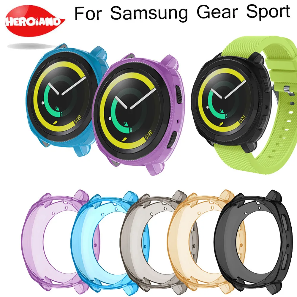 Hot sale Transparent Silicone Protect Watch cases Cover rubber band cover for Samsung Galaxy Gear sport Protective Watch Case
Hot sale Transparent Silicone Protect Watch cases Cover rubber band cover for Samsung Galaxy Gear sport Protective Watch Case