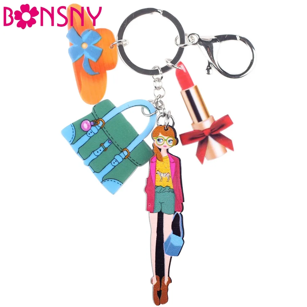 Bonsny 2016 New Girl Hat Lipstick Marvel Acrylic Key Chain For Keyring Women Girl Keychain Bag Charm Pendant Jewelry Aceessories
Bonsny 2016 New Girl Hat Lipstick Marvel Acrylic Key Chain For Keyring Women Girl Keychain Bag Charm Pendant Jewelry Aceessories