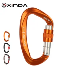 Xinda 25kN D-Shape Carabiner Climbing Security Safety Buckle Screw Gates Master Lock Carabiner Outdoor Rock Climbing Equipment
Xinda 25kN D-Shape Carabiner Climbing Security Safety Buckle Screw Gates Master Lock Carabiner Outdoor Rock Climbing Equipment
