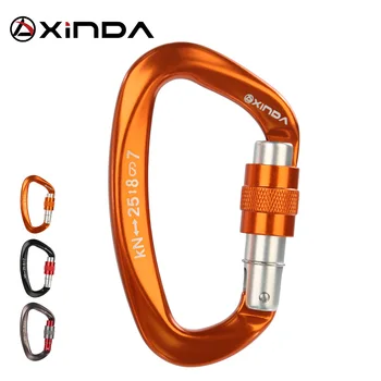 Xinda 25kN D-Shape Carabiner Climbing Security Safety Buckle Screw Gates Master Lock Carabiner Outdoor Rock Climbing Equipment
Xinda 25kN D-Shape Carabiner Climbing Security Safety Buckle Screw Gates Master Lock Carabiner Outdoor Rock Climbing Equipment