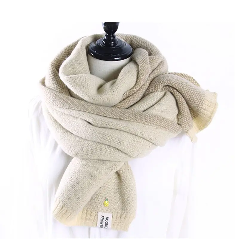 200x70cm Fashion Girls Winter Pashmina Scarf Women Small Pineapple Snap Oversized Wrap Shawl Rib Knitted Trim Solid Color
200x70cm Fashion Girls Winter Pashmina Scarf Women Small Pineapple Snap Oversized Wrap Shawl Rib Knitted Trim Solid Color