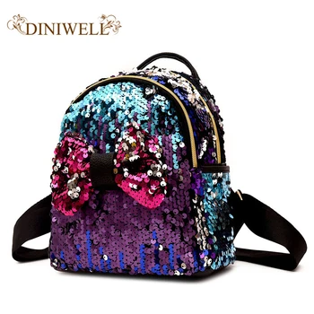 DINIWELL Women's backpack promotion new fashion sequin bow female backpack girl teen children's bag mini kawaii small backpack
DINIWELL Women's backpack promotion new fashion sequin bow female backpack girl teen children's bag mini kawaii small backpack