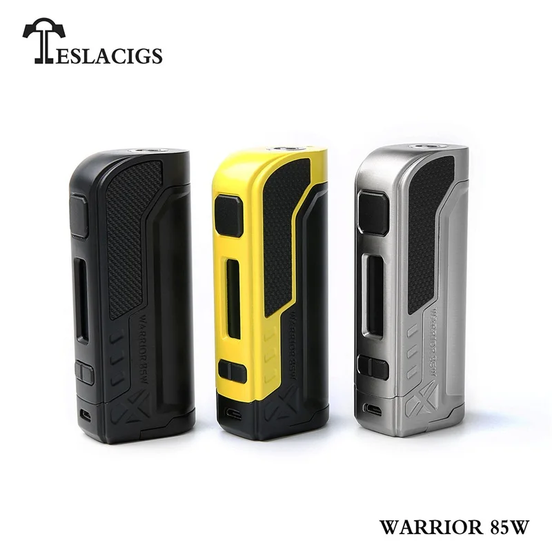 

100% Original Tesla Warrior 85W Starter box mod Vaporizer teslacigs Warrior 85 Vape mod powered by 18650 battery vapor Hookah