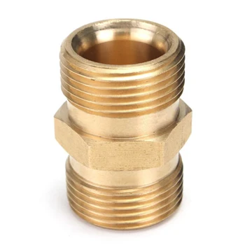 M22/14mm Male Adaptor Power Pressure Washer Pump Hose Outlet Double Inner Wire Pair Connector for Karcher cleaning machine
M22/14mm Male Adaptor Power Pressure Washer Pump Hose Outlet Double Inner Wire Pair Connector for Karcher cleaning machine