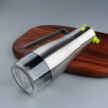 1pcs 304 stainless steel glass oiler visual oil leak edible oil tank vinegar bottle soy sauce bottle Glass spice bottle oiler
1pcs 304 stainless steel glass oiler visual oil leak edible oil tank vinegar bottle soy sauce bottle Glass spice bottle oiler