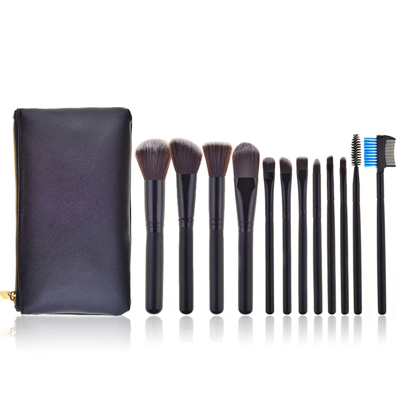 12pcs Makeup Brushes Set Face Powder Contour Blush Kabuki Eye Shadow Eyelashes Eyebrow Comb Brush Cosmetic Tools with Zipper Bag
12pcs Makeup Brushes Set Face Powder Contour Blush Kabuki Eye Shadow Eyelashes Eyebrow Comb Brush Cosmetic Tools with Zipper Bag