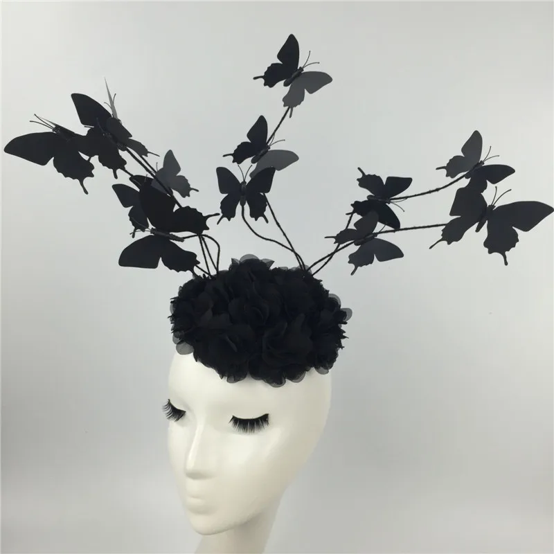 Exaggerated personality butterfly black bridal princess Christmas party headdress wreath
Exaggerated personality butterfly black bridal princess Christmas party headdress wreath