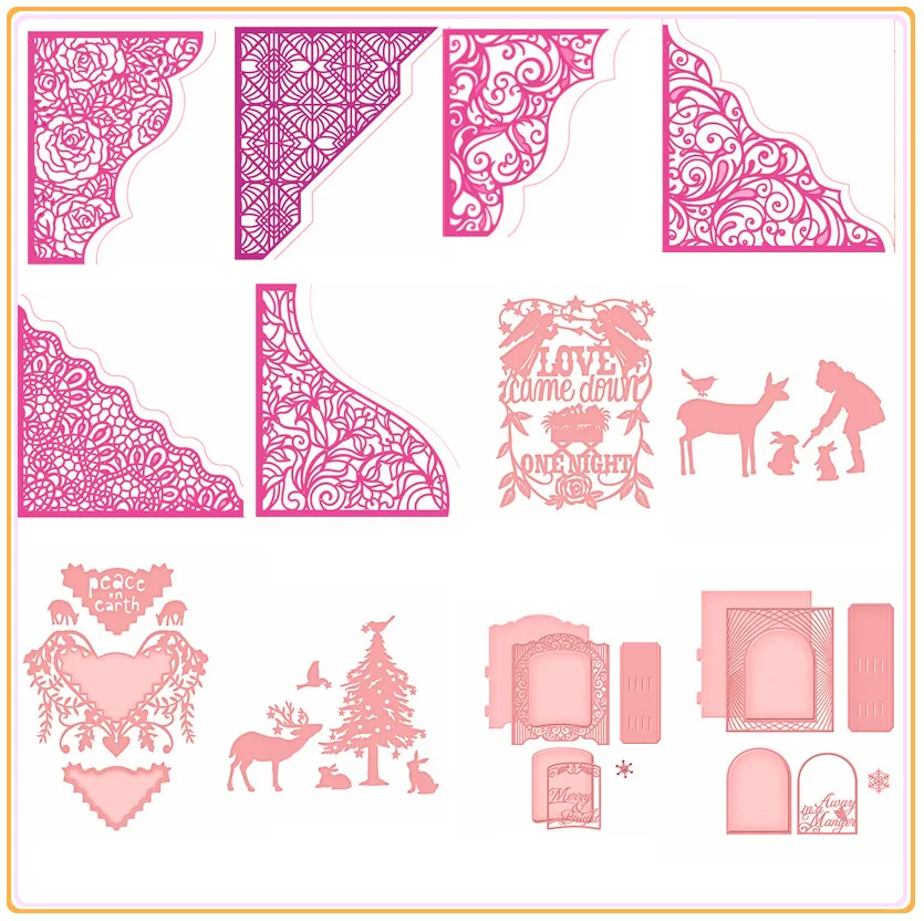 Lace Borders Corners Frame Animals Shape Metal Cutting Dies Stencils For DIY Scrapbooking Embossing Decor Paper Cards Handcraft
Lace Borders Corners Frame Animals Shape Metal Cutting Dies Stencils For DIY Scrapbooking Embossing Decor Paper Cards Handcraft