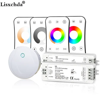 WirelessLED Controller Dimmer 2.4G RF Remote Control / WiFi APP Control For Full Color / RGBW / RGB / Dual White LED Strip
WirelessLED Controller Dimmer 2.4G RF Remote Control / WiFi APP Control For Full Color / RGBW / RGB / Dual White LED Strip