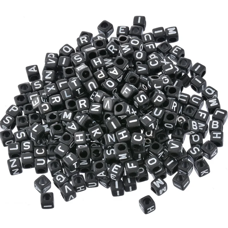 FUNIQUE 500PCs/lot Randomly Mixed Square Acrylic Beads For Jewelry DIY Black Cube Letter Beads Findings For Jewelry Making 6mm
FUNIQUE 500PCs/lot Randomly Mixed Square Acrylic Beads For Jewelry DIY Black Cube Letter Beads Findings For Jewelry Making 6mm
