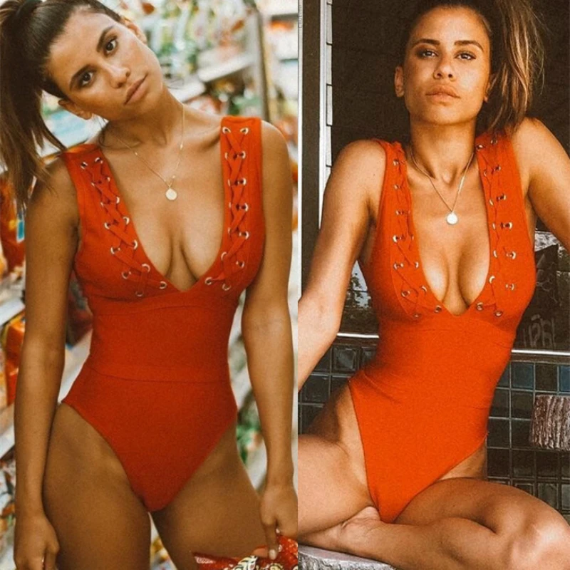 Sexy Hot Spring Summer 2019 Bikinis Mujer Deep V One Piece Swimsuit May Women Fused Swimwear Female Badpak Beach Swimming Suit
Sexy Hot Spring Summer 2019 Bikinis Mujer Deep V One Piece Swimsuit May Women Fused Swimwear Female Badpak Beach Swimming Suit
