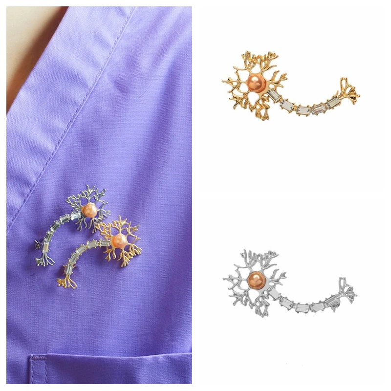 Pins and brooches Neuron Pin With Zircon Brain Nerve Cell Medical jewelry Doctor Medical school jewelry Gifts Men women brooch
Pins and brooches Neuron Pin With Zircon Brain Nerve Cell Medical jewelry Doctor Medical school jewelry Gifts Men women brooch