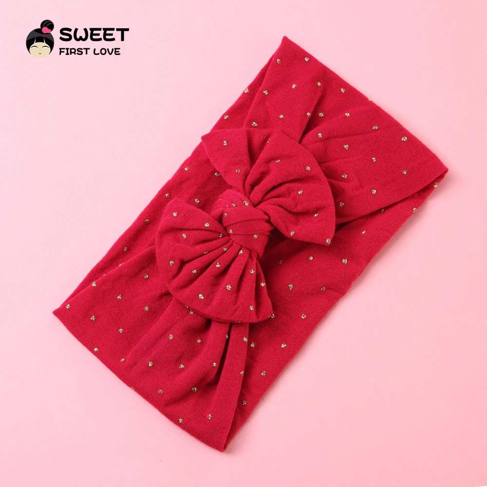Cute Girl Kids Big Bow Hairband Headband Gold Dot Cotton Stretch Turban Knot Head Wrap Headwear Girls Tassels Headband 0-6Years
Cute Girl Kids Big Bow Hairband Headband Gold Dot Cotton Stretch Turban Knot Head Wrap Headwear Girls Tassels Headband 0-6Years