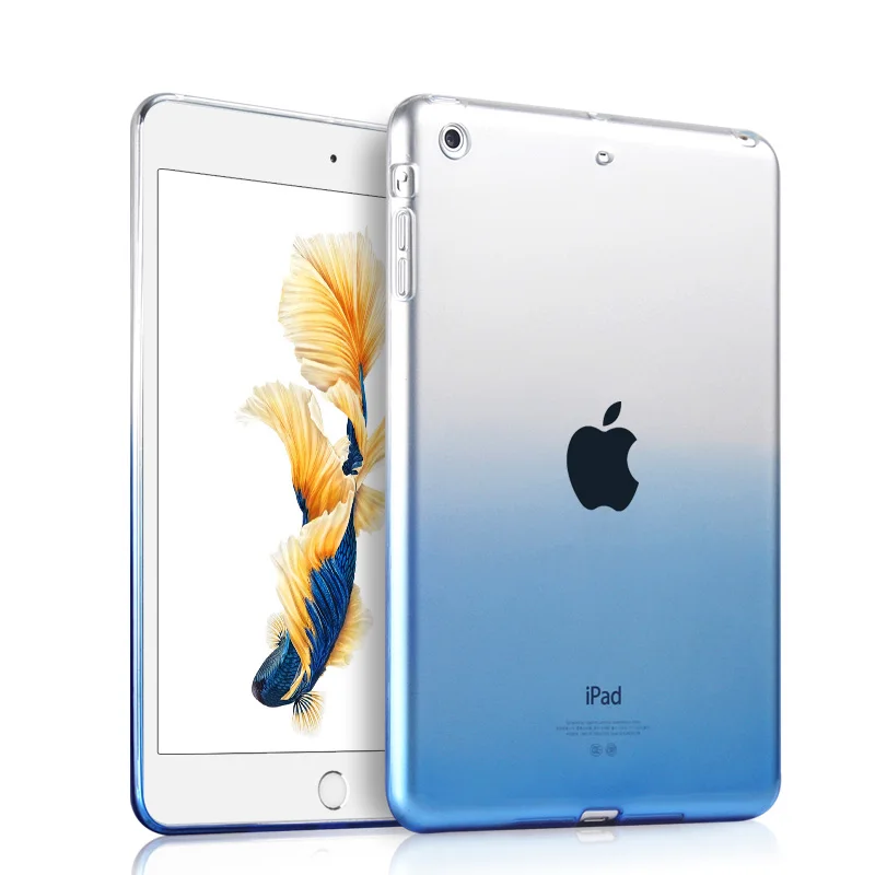 Чехол для apple iPad Air 1 прозрачный ТПУ чехол с градиентными цветами силиконовый