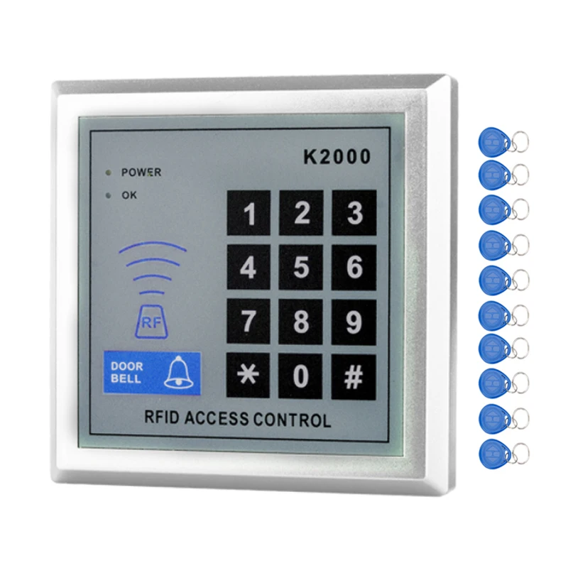 RFID автономная клавиатура контроля доступа 125 кГц кард ридер дверной замок с 10