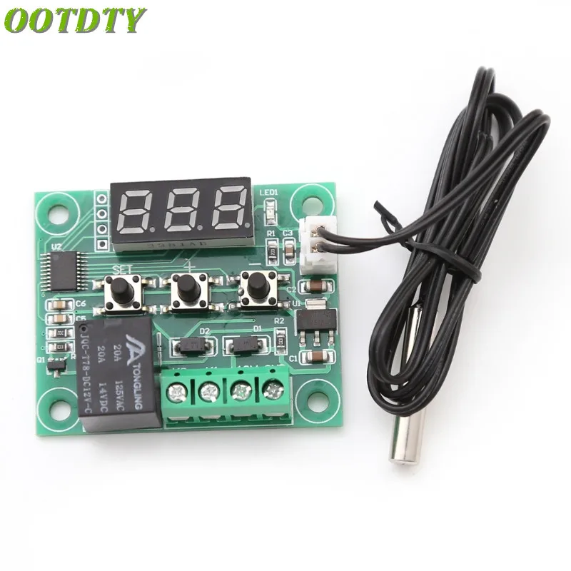 OOTDTY DC 12V W1209 Digital Cool Heat Temp Thermostat Thermometer Temperature Controller
OOTDTY DC 12V W1209 Digital Cool Heat Temp Thermostat Thermometer Temperature Controller