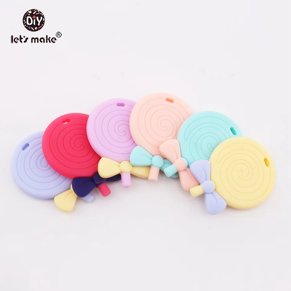 Let's Make Baby Teething Toy Lollipops Food Grade 1pc Silicone Teether Pendant BPA Free Nursing Accessories Necklace Pendants
Let's Make Baby Teething Toy Lollipops Food Grade 1pc Silicone Teether Pendant BPA Free Nursing Accessories Necklace Pendants